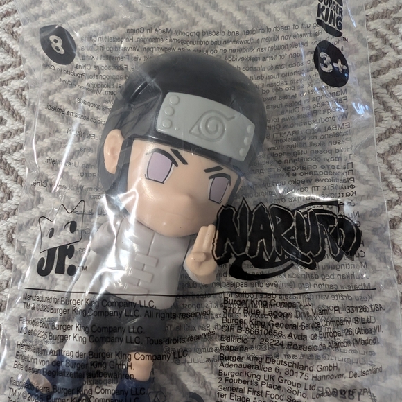 🛍️4 For $15🛍️Naruto Burger King Toy Figure- Neji Hyuga - Picture 3 of 5